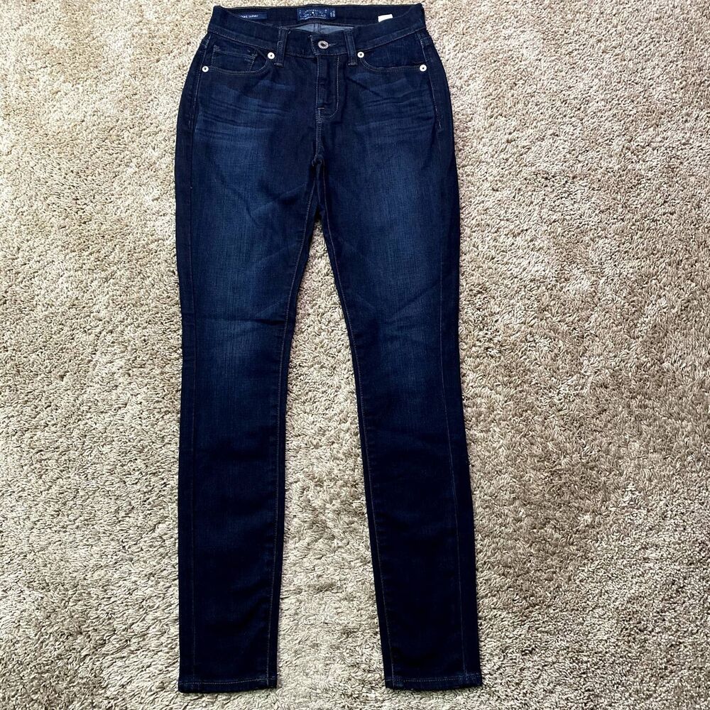 Lucky Brand Dark Brooke Skinny Jeans 0 / 25 Ankle
